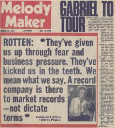Melody Maker March 26th 1977 - (Don't Care collection)