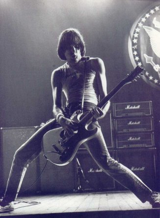 Johnny Ramone intent of crashing through the speed barrier - (Dont Care collection)