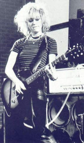 Viv Albertine of The Slits on stage in Brighton - 'Caroline Coon' (Dont Care collection)